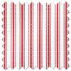 Lace Stripes, Rouge - Roman Blind